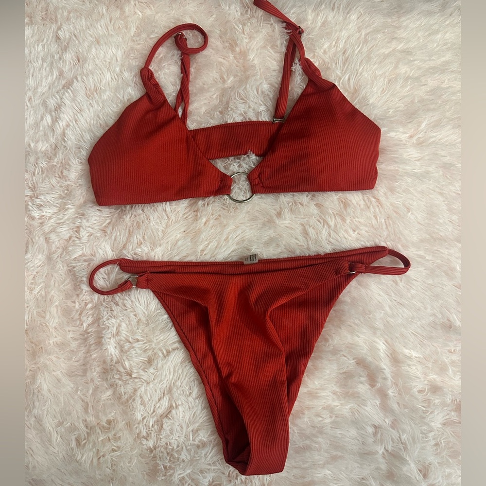 💕 Red Bikini Set